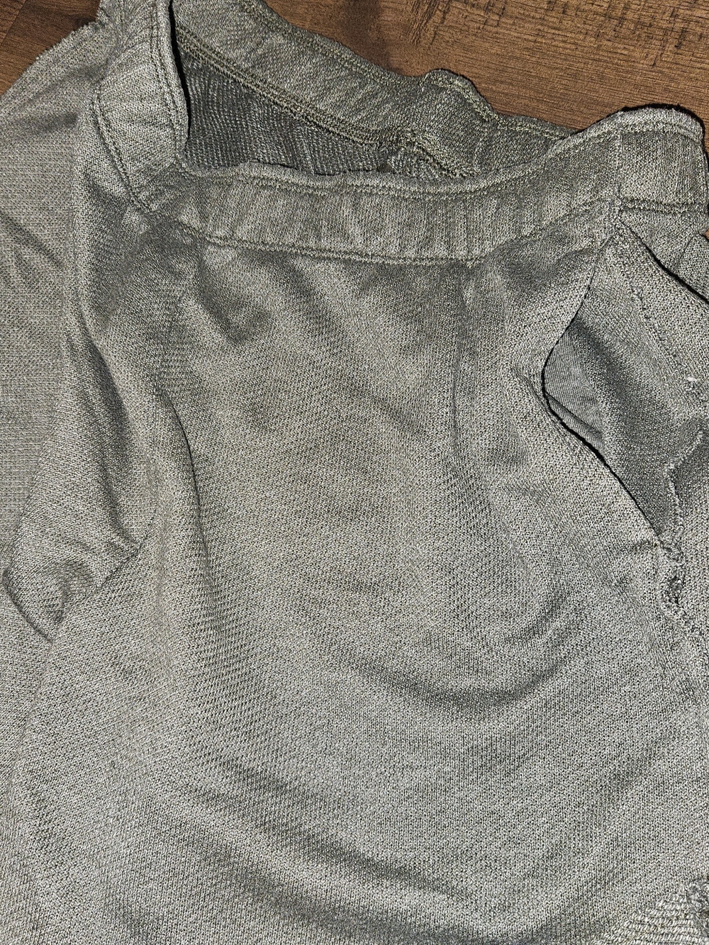 aerie Heathered Green Athletic Lounge Shorts With Pockets - Picture 3 of 5